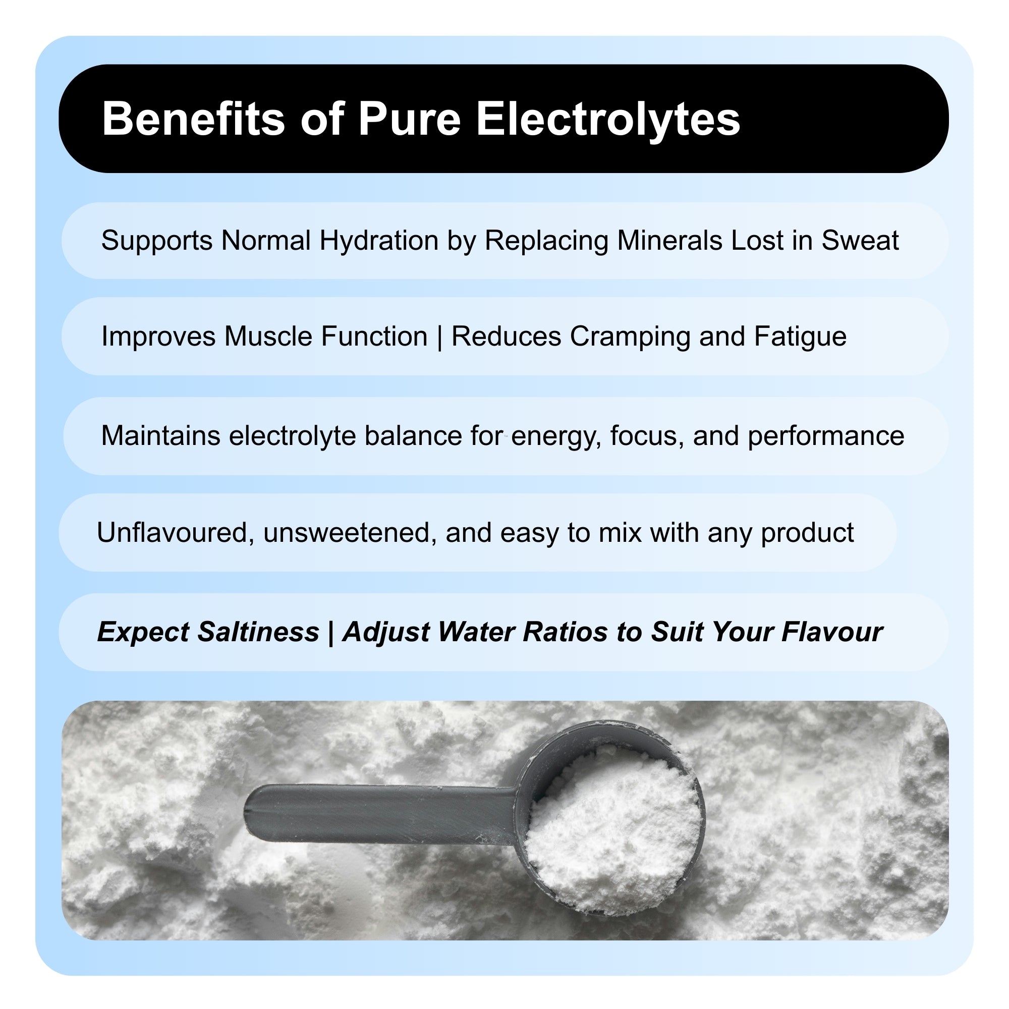 Pure Electrolytes